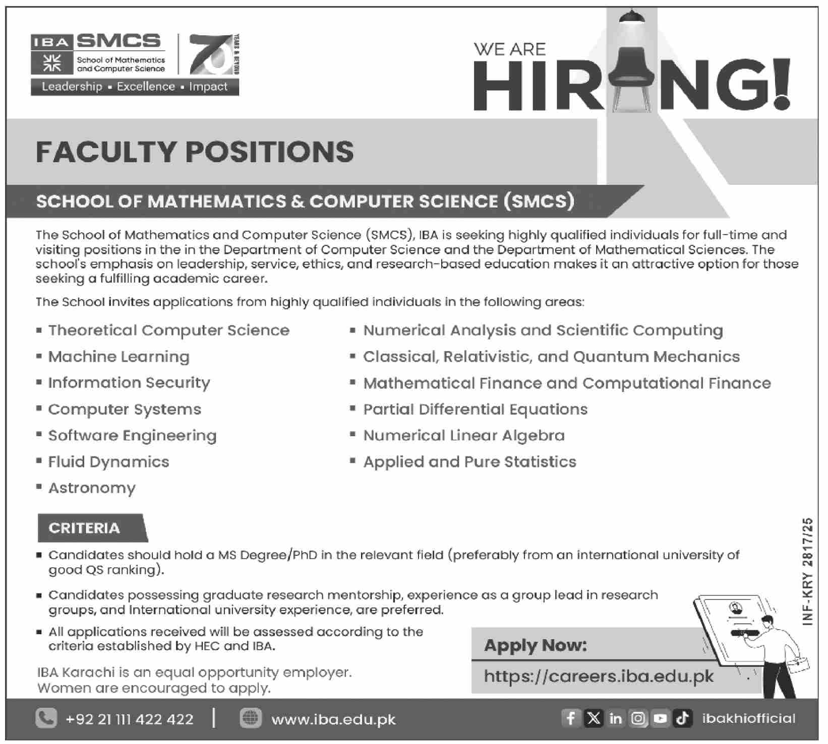 Jobs in School of Business Studies Karachi-1